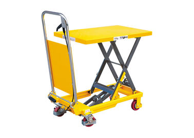 Mini Manual Mechanical Scissor Lift Table 150kg Dengan Safety Wheel Guard